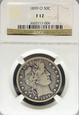 1899-O Barber Half Dollar F12 NGC