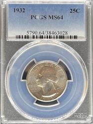 1932 Washington Quarter MS64 PCGS
