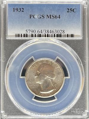 1932 Washington Quarter MS64 PCGS