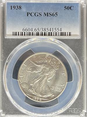 1938 Walking Liberty Half Dollar MS65 PCGS
