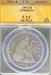 1853 Liberty Seated Dollar F Details ANACS
