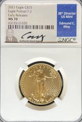 2021 T2 G$25 Eagle MS70 NGC Early Release