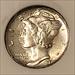 1941 S Mercury Dime MS66 FB NGC OH Toning