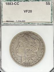 1883-CC Morgan Dollar VF20 PCI