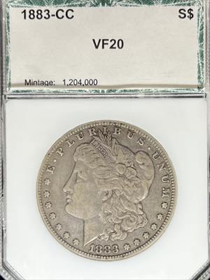 1883-CC Morgan Dollar VF20 PCI