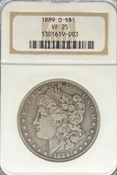 1889-O Morgan Dollar VF25 NGC