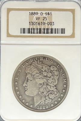 1889-O Morgan Dollar VF25 NGC