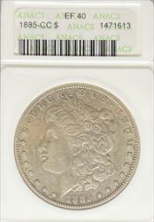 1885-CC Morgan Dollar EF40 ANACS