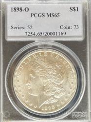 1898-O Morgan Dollar MS65 PCGS