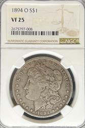 1894-O Morgan Dollar VF25 NGC