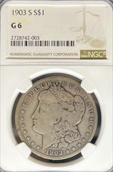 1903-S Morgan Dollar G6 NGC