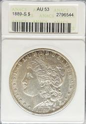 1889-S Morgan Dollar AU53 ANACS