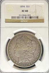 1894 Morgan Dollar XF40 NGC