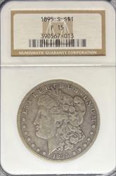 1895-S Morgan Dollar F15 NGC
