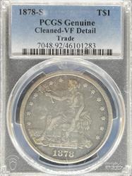 1878-S Liberty Seated Dollar VF DETAILS PCGS