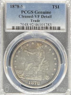 1878-S Liberty Seated Dollar VF DETAILS PCGS