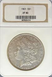 1901 Morgan Dollar XF40 NGC