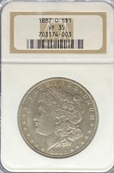 1882-O Morgan Dollar VF35 NGC
