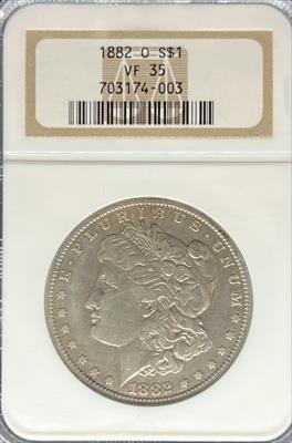 1882-O Morgan Dollar VF35 NGC