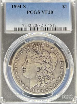 1894-S Morgan Dollar VF20 PCGS