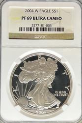 2004-W Silver Eagle PF69UCAM NGC