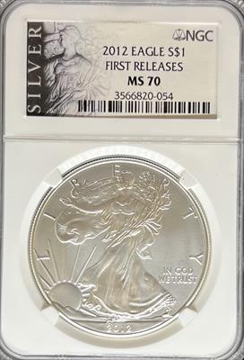 2012 Silver Eagle MS70 NGC First Release
