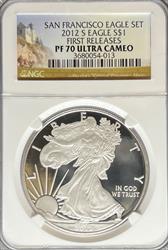 2012-S Silver Eagle PF70UCAM NGC First Release