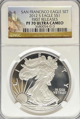 2012-S Silver Eagle PF70UCAM NGC First Release