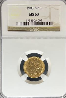 1903 $2.5 Liberty MS63 NGC