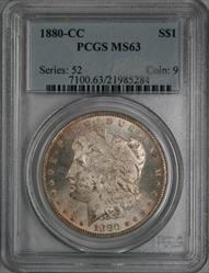 1880-CC Morgan Dollar MS63 PCGS