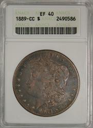 1889-CC Morgan Dollar XF40 ANACS