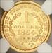 1854 T1 Gold Dollar MS64 NGC