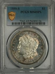 1899-S Morgan Dollar MS65PL PCGS