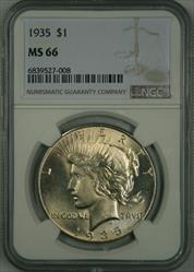 1935 Peace Dollar MS66 NGC