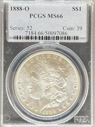 1888-O Morgan Dollar MS66 PCGS