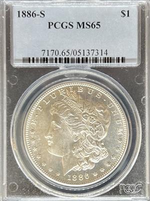 1886-S Morgan Dollar MS65 PCGS