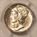 1943 D Mercury Dime MS66 FB PCGS
