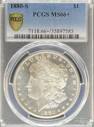 1880-S Morgan Dollar MS66+ PCGS
