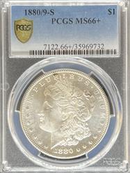 1880/9-S Morgan Dollar MS66+ PCGS
