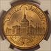 1893 Chicago IL World's Columbian Expo So-Called Dollar Medal HK-154 Large Letters R2 MS63 NGC