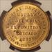 1893 Chicago IL World's Columbian Expo So-Called Dollar Medal HK-154 Large Letters R2 MS63 NGC