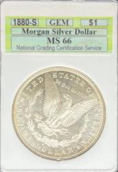 1880-S Morgan Dollar MS66 NGCS
