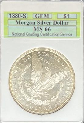 1880-S Morgan Dollar MS66 NGCS