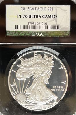 2014-W Silver Eagle PF70UCAM NGC Black Core