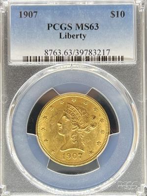 1907 $10 Liberty MS63 PCGS