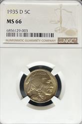 1935-D Buffalo Nickel MS66 NGC