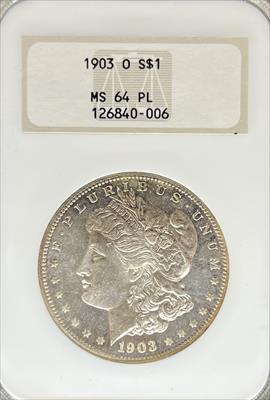 1903-O Morgan Dollar MS64PL NGC