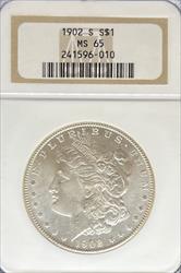 1902-S Morgan Dollar MS65 NGC