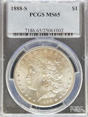 1888-S Morgan Dollar MS65 PCGS