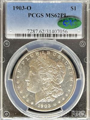 1903-O Morgan Dollar MS62PL PCGS CAC